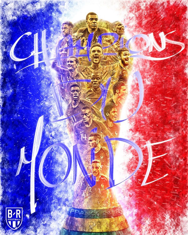 جام جهانی، 2018 ،فرانسه ، تیم ملی فرانسه خروسها، طرح گرافیکی جام جهان