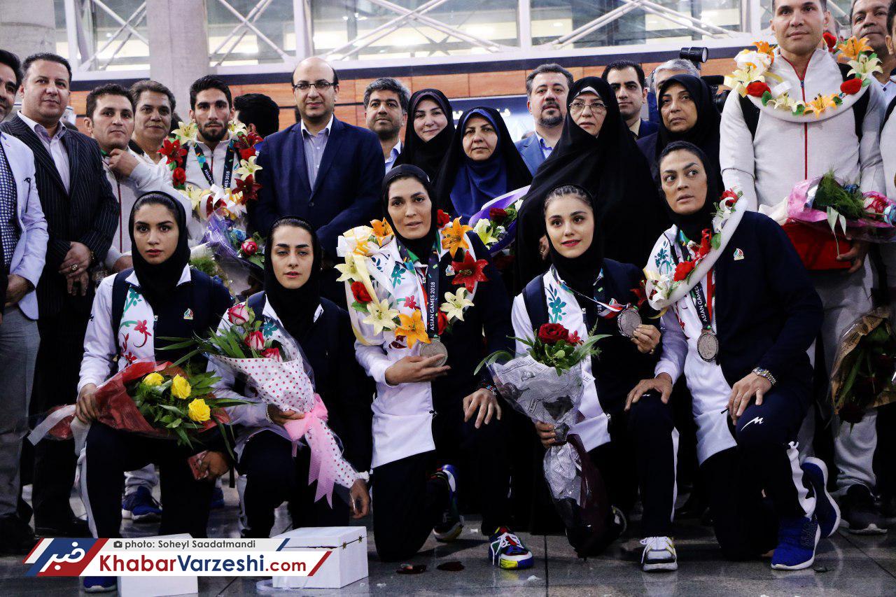 گزارش تصویری‌| بازگشت کاروان ورزشی رشته های ژیمناستیک, ووشو, تکواندو, کبدی و قایقرانی به ایران