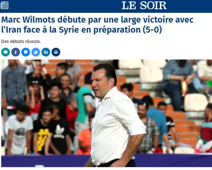 عکس| تمجید رسانه فرانسوی زبان از برد تیم ملی با ویلموتس