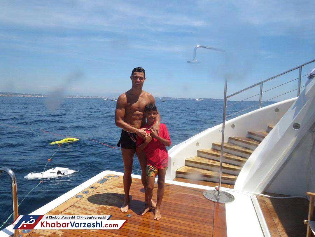 قایق تفریحی خاص؛ مکانی برای تعطیلات رونالدو و خانواده