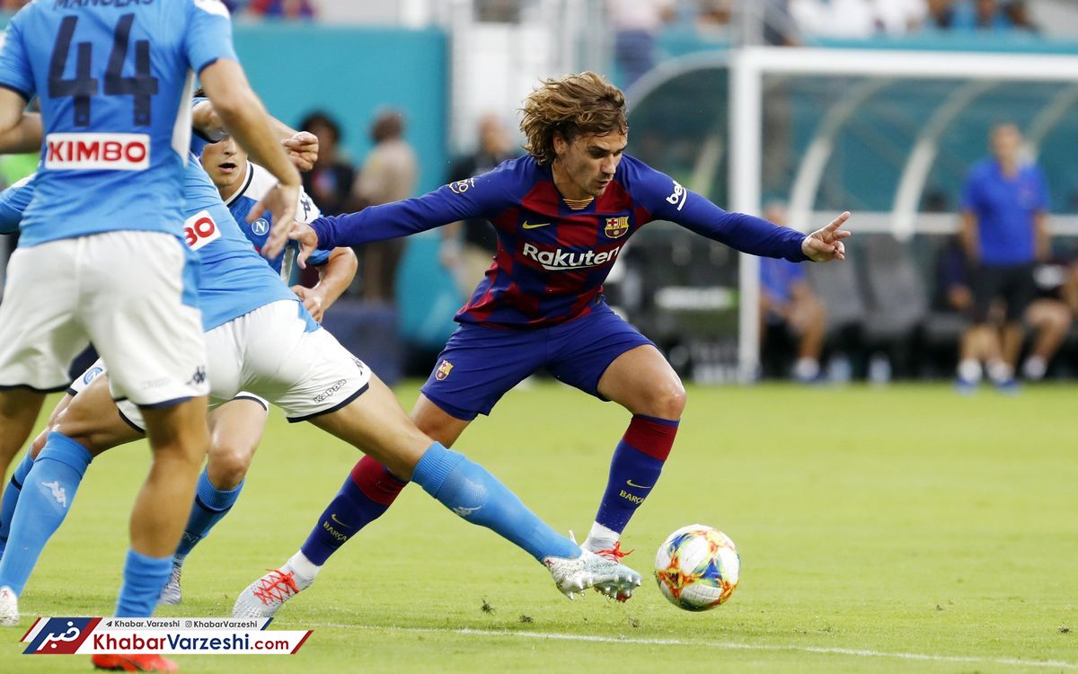 گزارش تصویری| برتری خفیف بارسلونا مقابل ناپولی در بازی دوستانه