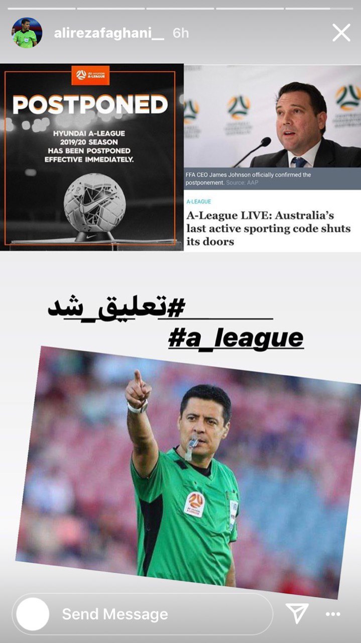 داور ایرانی خبر از تعلیق فوتبال استرالیا داد
