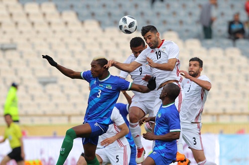 پایان نیمه اول / ایران 3 – سیرالئون 0