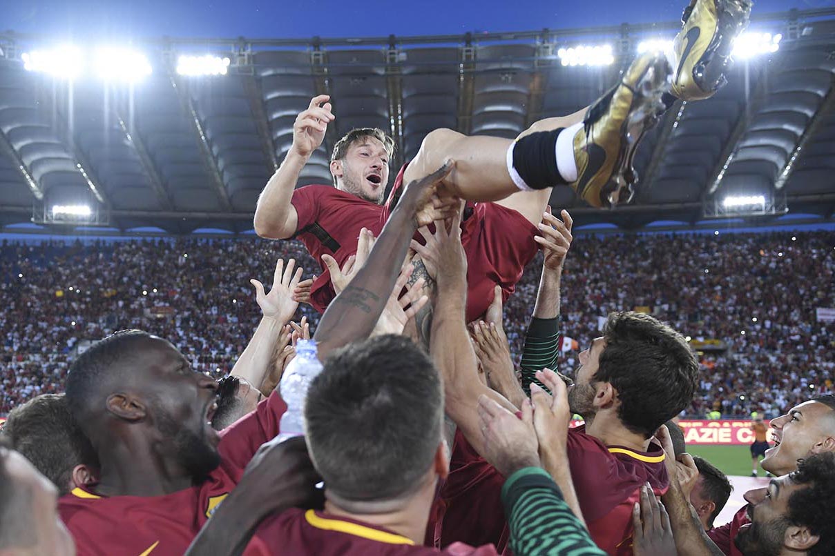گزارش تصويری| خداحافظی پادشاه رم از  دنيای فوتبال