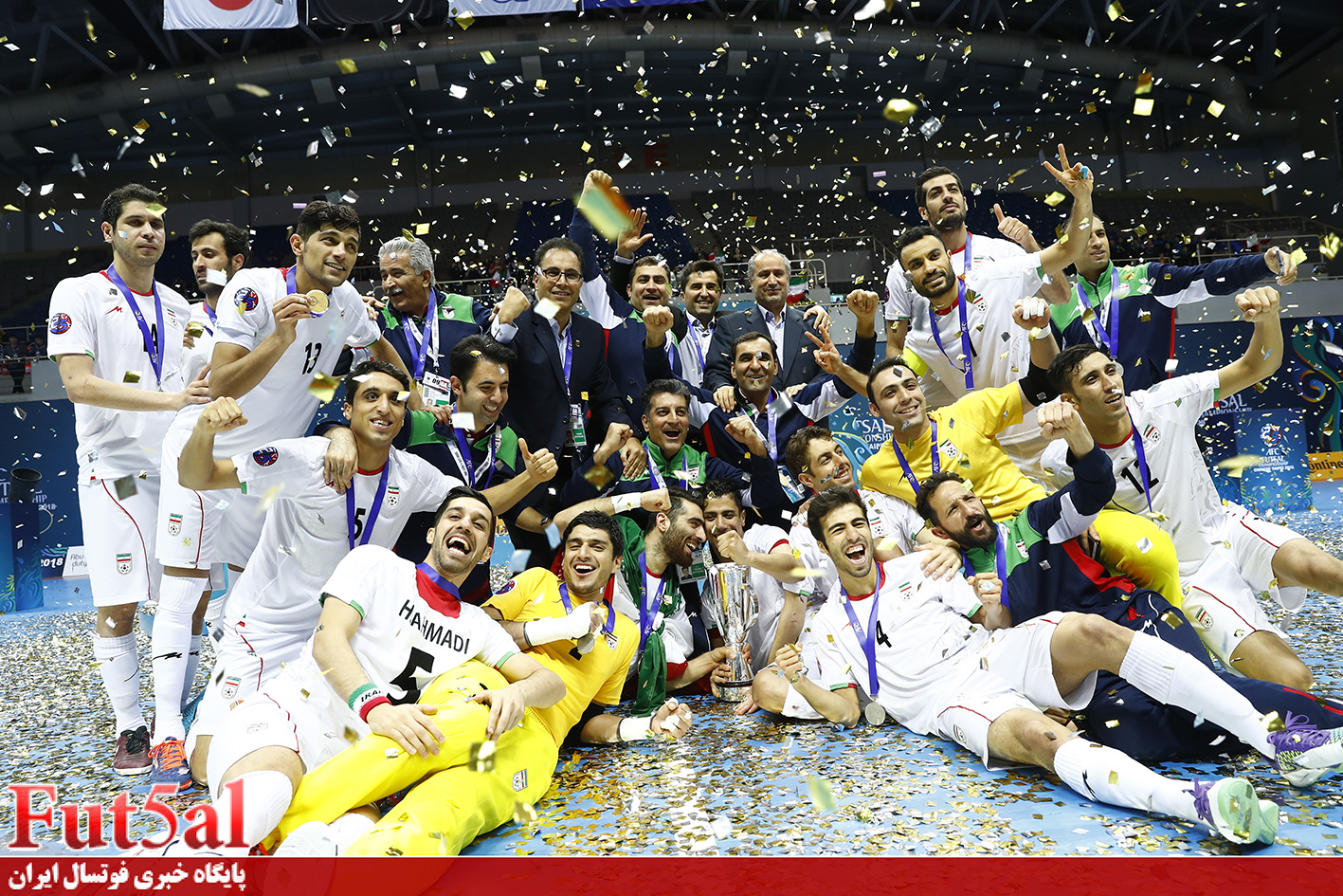 گزارش تصویری| جشن قهرمانی تیم فوتسال ایران در آسیا